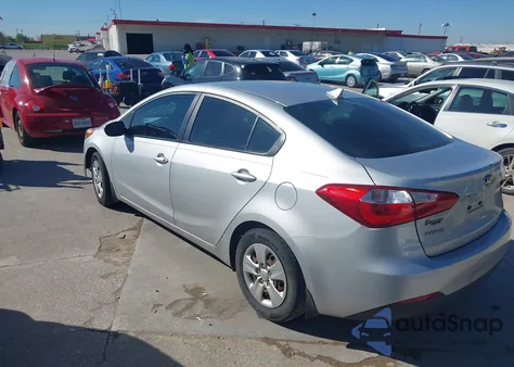 2016 Kia Forte Lx из США, поврежденный, VIN KNAFK4A6XG5543347